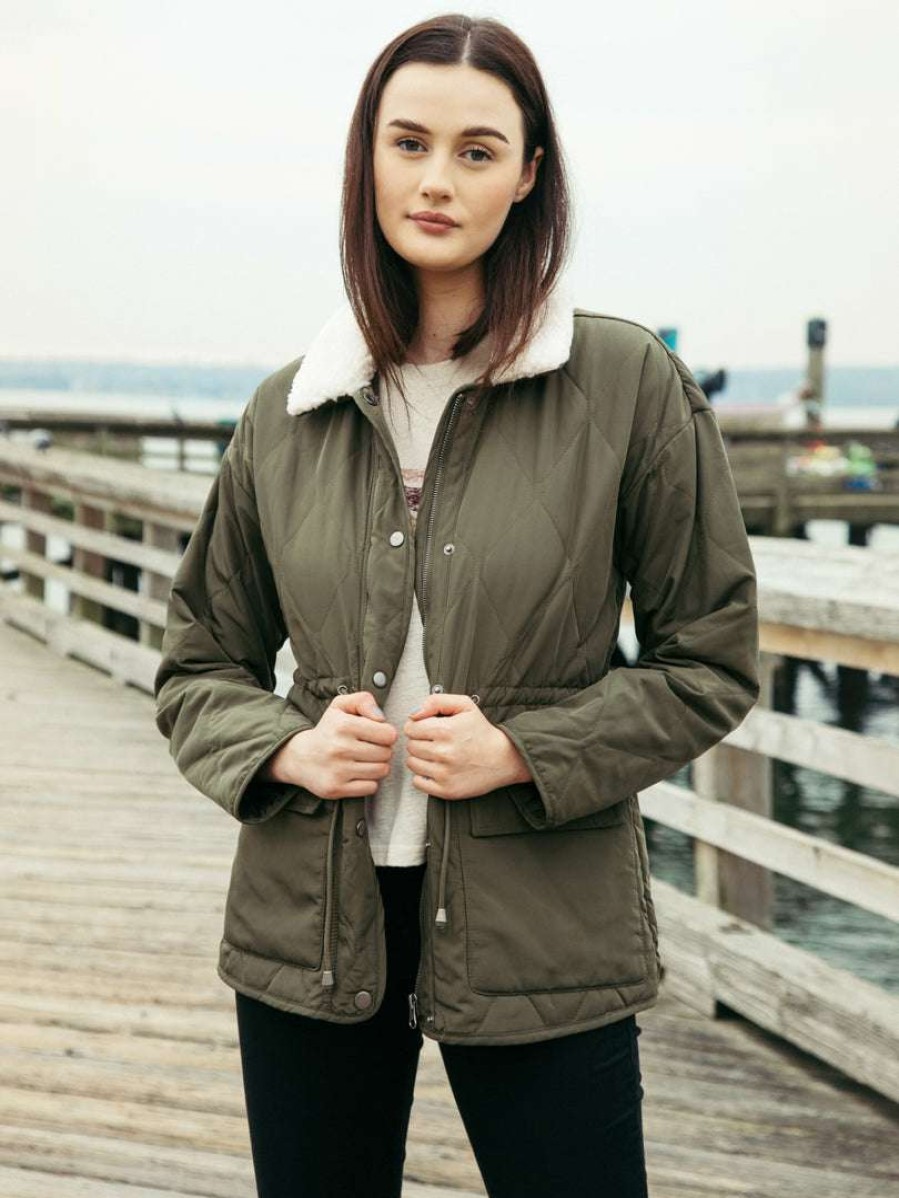 Sustainable * | Thread & Supply Tahlia Jacket Olive