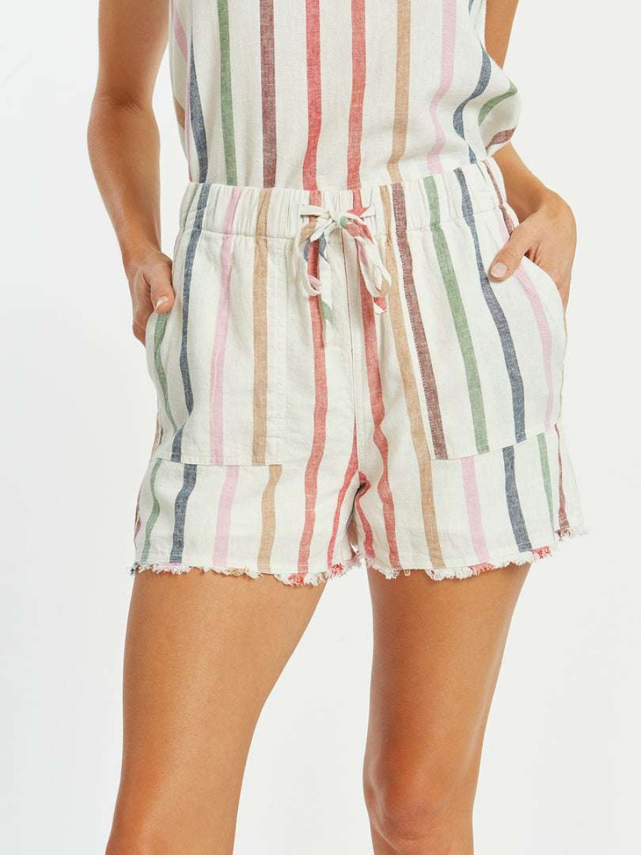 Sustainable * | Thread & Supply Haven Shorts Rainbow Stripe