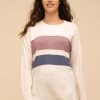 Tops * | Thread & Supply Serenity Pullover Tops Rose Color Block