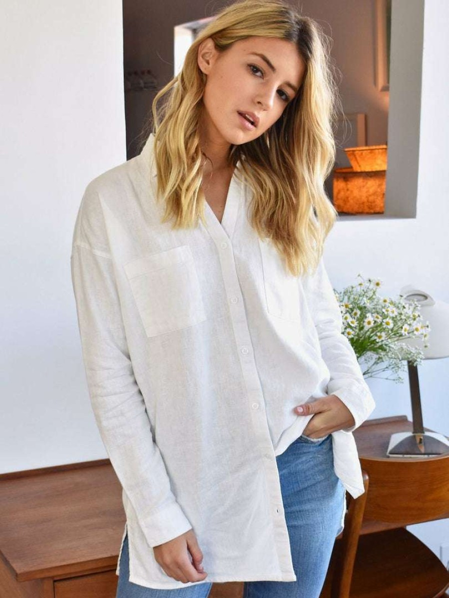 Tops * | Thread & Supply Sale Barrymore Tunic White