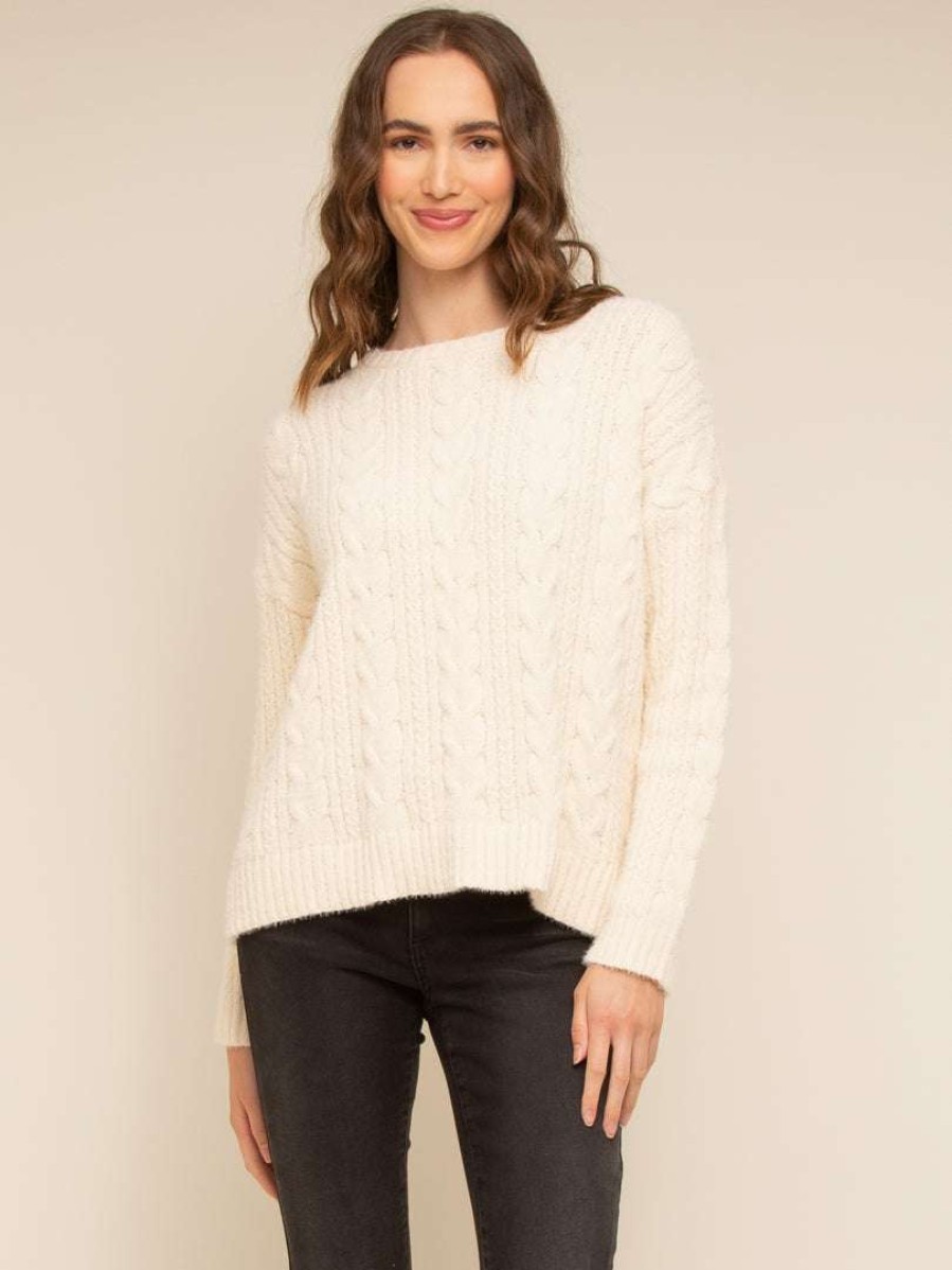 Sweaters + Cardigans * | Thread & Supply Grace Sweater Cream