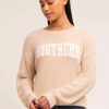 Sweaters + Cardigans * | Thread & Supply Tops Southern Sweater Sand White