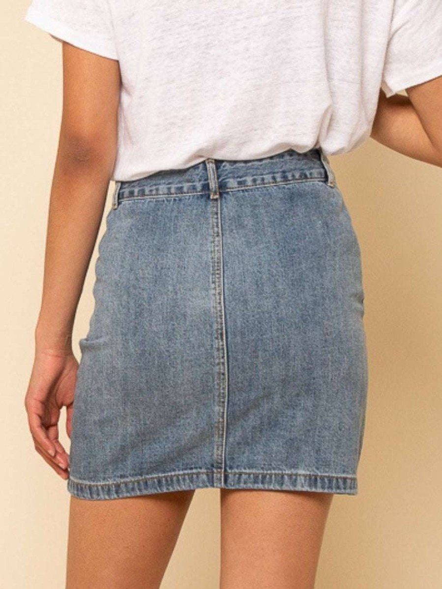 Bottoms * | Thread & Supply Duff Skirt Denim